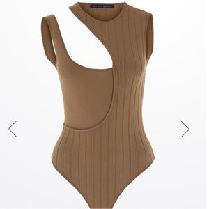 MIX Knit Camel Bodysuit